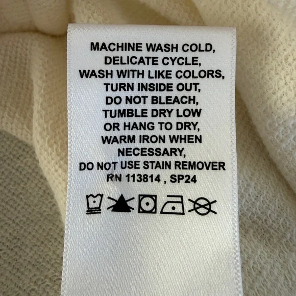 Billy Reid Shirt Women's Size Large Cream Long Sleeve Linen Blend Button Up - Picture 7 of 9